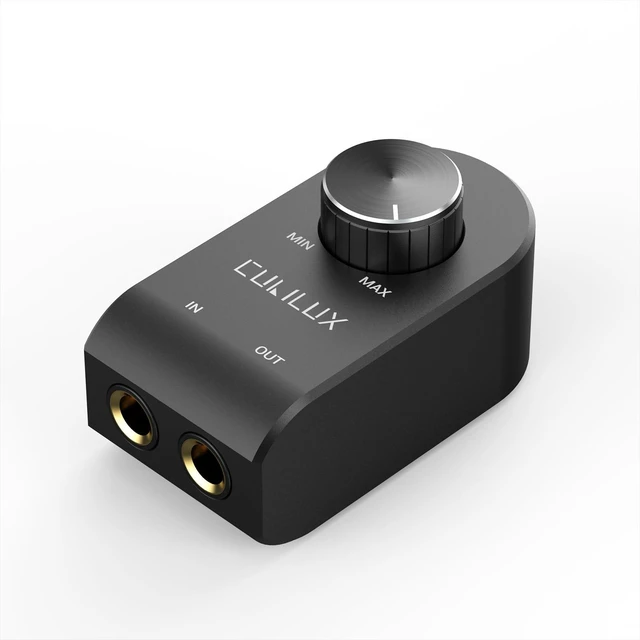Main image of 6.35mm Volume Controller, 1/4" Inline Stereo Audio Volume Attenuator with Full Aluminum Alloy Case for Interference Isolation, ¼-Inch Volume in-Line Control Knob