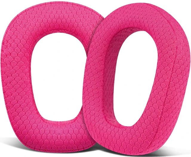 Main image of Mesh Fabric Earpads Replacement for Logitech G435 Lightspeed Wireless Gaming Headphones, Ear Pad Cushions with High-Density Foam - Pink