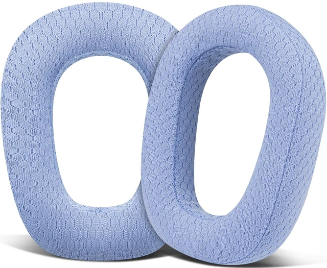 Main image of Mesh Fabric Earpads Replacement for Logitech G435 Lightspeed Wireless Gaming Headphones, Ear Pad Cushions with High-Density Foam - Blue