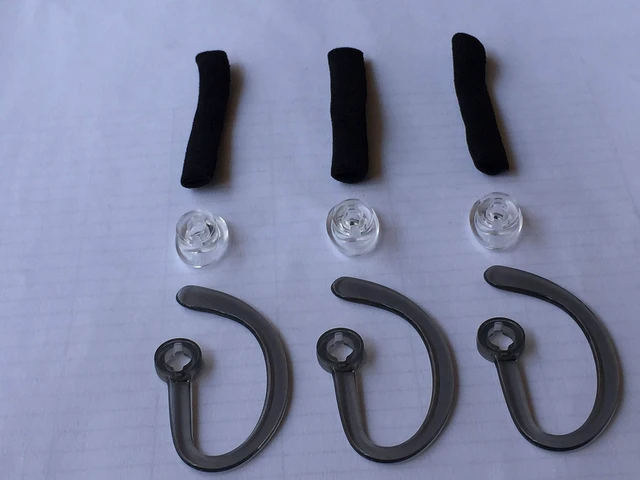Alt view image 3 of 5 - CS540 Ear Tips Replacement Cordless Headset Ear Fit Kit Earbuds Earloops EarHook Foam Spare Compatible with Plantronics CS540 WH500 W440 Savi W740-3X Small