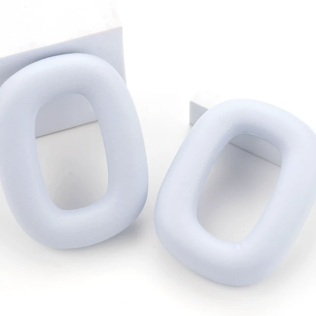 Alt view image 6 of 7 - Astro A30 Ear Pads Replacement Ear Pads Cushions Compatible with Logitech Astro A30 Headphones Comfort Protein Leather Soft Memory Foam Replacement Headset Repair Parts (White)