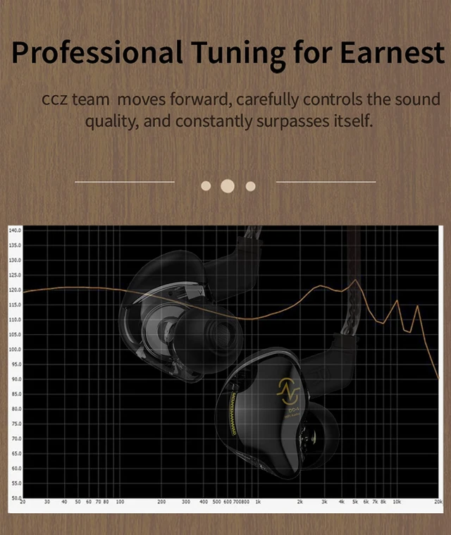 Alt view image 3 of 7 - Headphones in Ear Monitor Wired Earbud,1DD HiFi Bass Immersive Sound Earphones, for Drummer Musicians Singer Stage Earbuds Gym Workout Running Patented Eartips Headset, CCZ Coffee Bean (Black Mic)