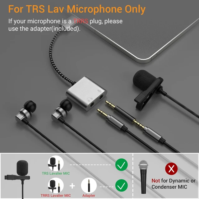 Alt view image 3 of 7 - USB C to TRS Microphone Headphone Splitter, Type C to 3.5mm Audio MIC Adapter Compatible with Google Pixel 8/7/6 Pro, Pixel 7a/6a, Pixel Fold, Pixel Tablet, Samsung S24/S23/S22/S21 Ultra More