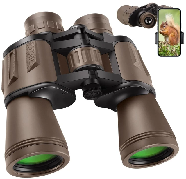 Main image of 20x50 High Power Binoculars for Adults with Smartphone Adapter, HD Professional/Daily Waterproof Compact Binoculars for Bird Watching Hiking Concert Travel with BAK4 Prism FMC Lens, Mud