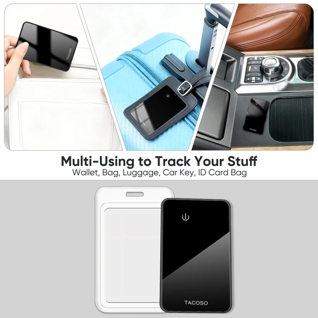 Alt view image 6 of 7 - MFi Slim Wallet Tracker Card, Apple Find My (iOS Only), 2 Pack IP68 Waterproof, Left-Behind Alert, Smart Track Wallet & Luggage, Unique SN, Family Share 5 Max, Essential for Travelers