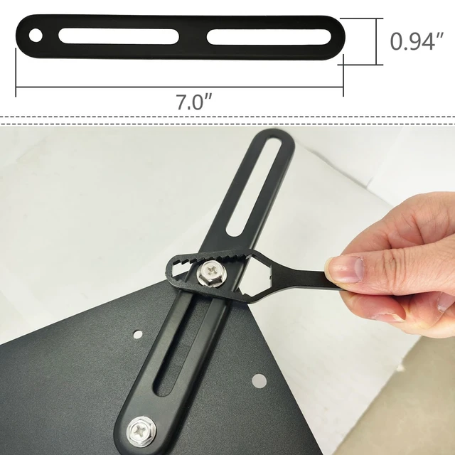 Alt view image 4 of 5 - VESA Extension Mount Adapter Brackets Steel for Screens 32 to 55 inch LCD LED TV 75 100 200 300 400