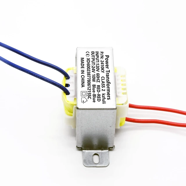 Alt view image 3 of 6 - 24V/10W AC/AC Power Transformer, 120V to 24V Transformer with 2Hole Mount Suitable for Stage Lighting, Audio Equipment, Small Power Supply K-030, Rv Emergency Lighting, etc