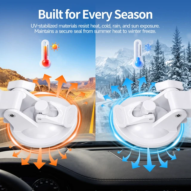 Alt view image 7 of 7 - Suction Cup Mount for Starlink Mini, 4 Strong Suction Cups for Car Window, Sunroof & Windshield, Heavy Duty Car Mount and Roof Mount for RVs, Trucks, Boats, and Road Trips