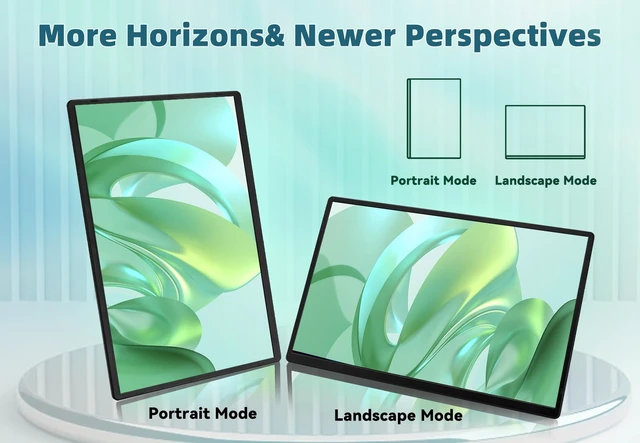 Alt view image 4 of 7 - 2.5K Portable Monitor for Laptop - 16 inch QHD Laptop Screen Extender 120% sRGB Wide Color HDR HDMI USB C Travel External Display with Kickstand Gaming Monitor for Computer PC Phone Game Console