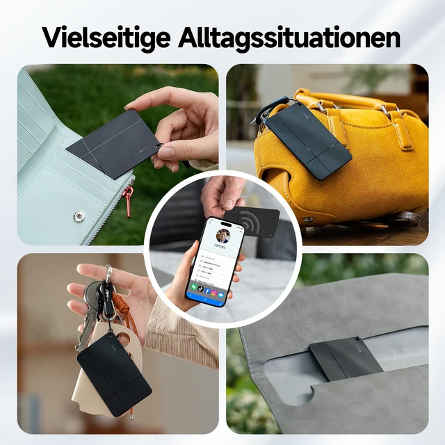 Alt view image 7 of 7 - Wallet Tracker Card for iOS and Android Wallet Finder Wireless Rechargeable Bluetooth Tracking Card with Google Find Hub,iOS Find My, for Wallet Passport and More