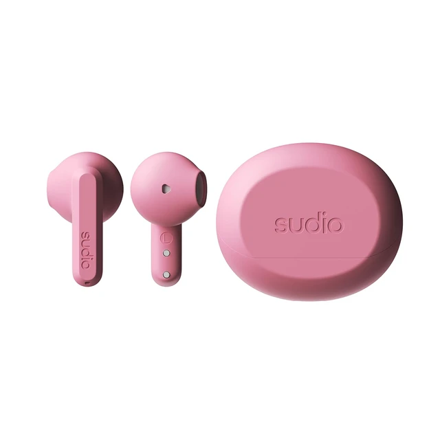 Alt view image 2 of 7 - A3 All-Day Wireless Earbuds 25H Playtime, Bluetooth 5.4, Sweat & Splashproof, Balanced Sound, Clear Calls with Enhanced Mics, USB-C Charging, Made from Recycled Plastics (Pink)