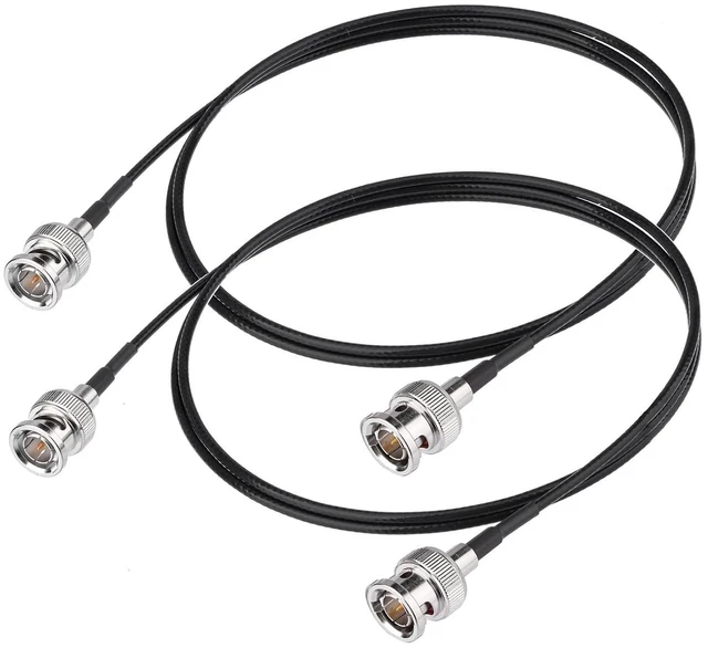 Main image of 3G/6G SDI Cable 3ft 75 Ohm BNC Jumper RG179 Thin Coaxial Cable for Camera Monitor Switcher,Supports HD-SDI/3G-SDI/4K/8K Video Jumper (Black,2-Pack)