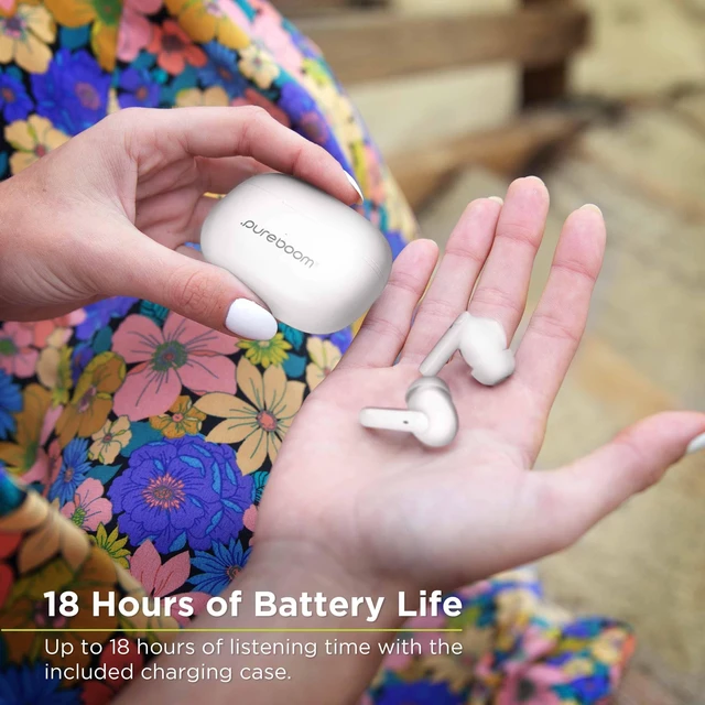 Alt view image 3 of 6 - PureBoom Wireless Earbuds, Bluetooth in-Ear Headphones Fast Charging, Hi-Res Sound, True Wireless Earphones, Stereo Audio, Hands Free Calling, Touch Control, Comfortable Fit