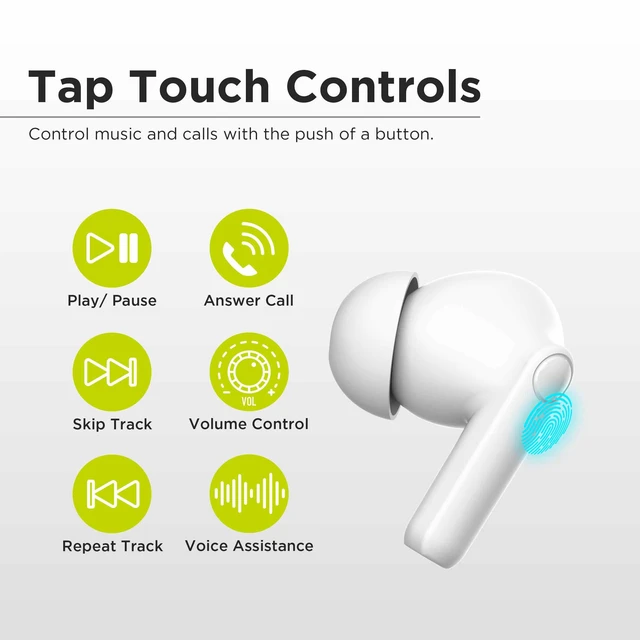 Alt view image 5 of 6 - PureBoom Wireless Earbuds, Bluetooth in-Ear Headphones Fast Charging, Hi-Res Sound, True Wireless Earphones, Stereo Audio, Hands Free Calling, Touch Control, Comfortable Fit
