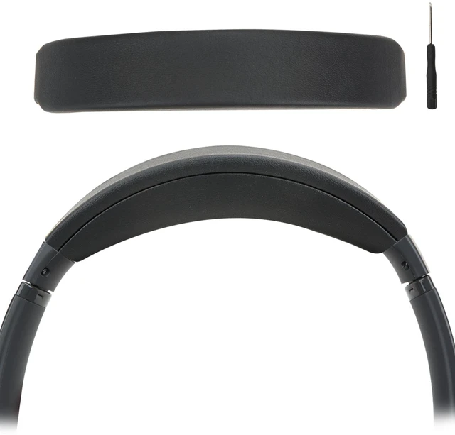 Main image of Headband Pad for Bose QuietComfort QC45 QC35II QC35 Headband Cushion Cover with Protein Leather& Memory Foam (Black)