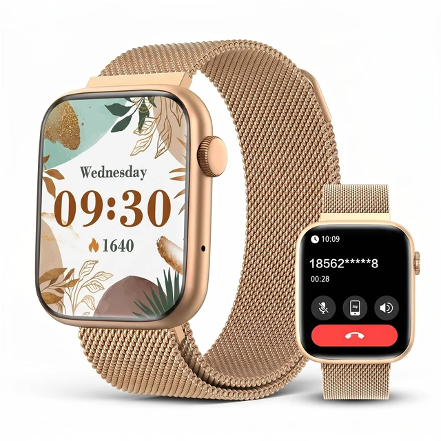 Main image of Smart Watch for Women with Bluetooth Call & Blood Pressure, 1.9" HD Screen Fitness Tracker with Heart Rate Blood Oxygen Sleep Monitor, IP67 Waterproof, 123 Sports, Activity Tracker for Android/iPhone