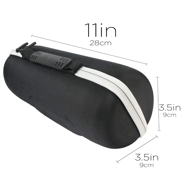Alt view image 5 of 6 - Hard Travel Case for JBL Charge 5/4 Speaker, Black+Inside Grey Portable Travel Bag Replacement with Custom Molded Interior and Handle, Shockproof EVA Shell and Soft Lining