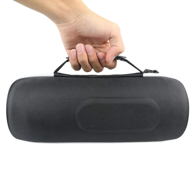Alt view image 6 of 6 - Hard Travel Case for JBL Charge 5/4 Speaker, Black+Inside Grey Portable Travel Bag Replacement with Custom Molded Interior and Handle, Shockproof EVA Shell and Soft Lining