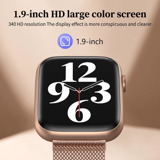 Alt view image 2 of 7 - Smart Watch for Women with Bluetooth Call & Blood Pressure, 1.9" HD Screen Fitness Tracker with Heart Rate Blood Oxygen Sleep Monitor, IP67 Waterproof, 123 Sports, Activity Tracker for Android/iPhone