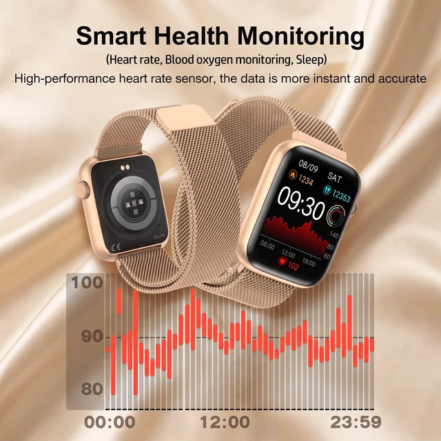 Alt view image 4 of 7 - Smart Watch for Women with Bluetooth Call & Blood Pressure, 1.9" HD Screen Fitness Tracker with Heart Rate Blood Oxygen Sleep Monitor, IP67 Waterproof, 123 Sports, Activity Tracker for Android/iPhone