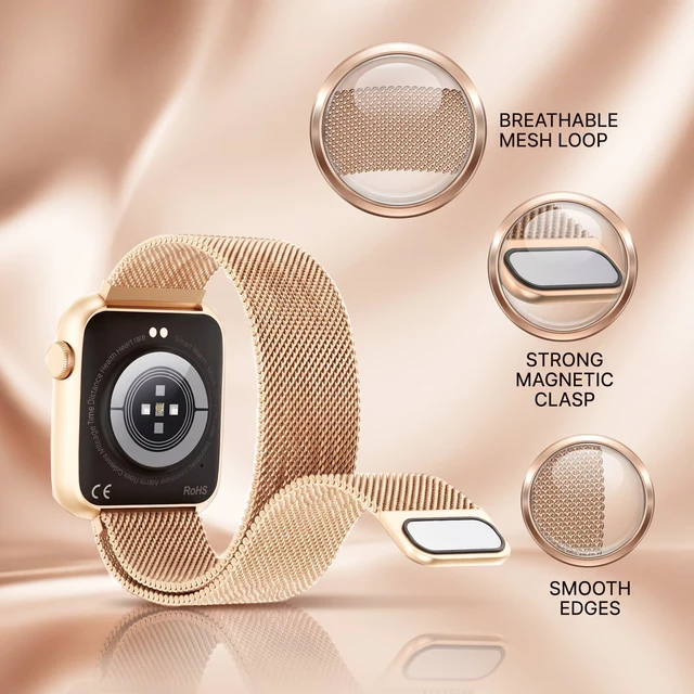 Alt view image 7 of 7 - Smart Watch for Women with Bluetooth Call & Blood Pressure, 1.9" HD Screen Fitness Tracker with Heart Rate Blood Oxygen Sleep Monitor, IP67 Waterproof, 123 Sports, Activity Tracker for Android/iPhone