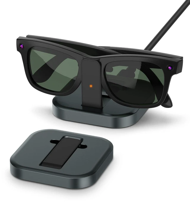 Main image of Foldable Charging Station for Ray-Ban Meta 1 & 2 & Meta Glasses Portable Desktop Charger Dock for Wayfarer, Blayzer, Fury, Adventurer, Headliner, Starfire, Scriber, Skyler, Oakley HSTN