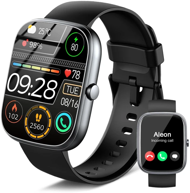 Main image of Smart Watch, 1.91" HD Smartwatch for Men Women (Answer/Make Call) Fitness Tracker, 110+ Sport Modes, Fitness Watch with Heart Rate/Sleep Monitor, IP68 Waterproof Smartwatch for IOS Android