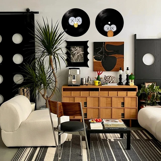 Alt view image 6 of 7 - 15pcs Vinyl Records Decor 12 inch Blank Vinyl Records for Wall Aesthetic Fake Records for Graffiti, Blank Records Props, Blank Records for Music Party Wedding Signing Table No. Vintage Decor