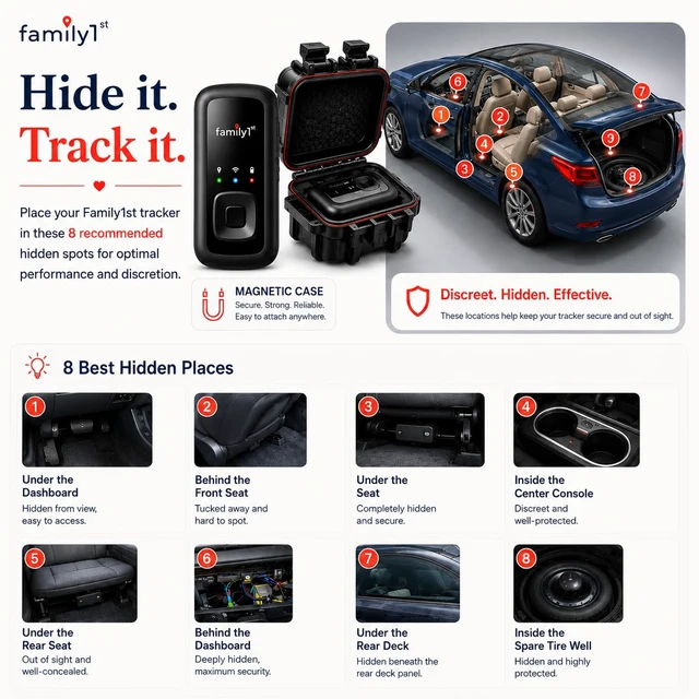 Alt view image 5 of 7 - GPS Tracker for Vehicles - Hidden Magnetic Car Tracker Device Real Time Magnetic Tracker Device for Vehicles & Cars, Anti-Theft, No Wiring or OBD, 4G LTE, 30 Day Battery, Plan Required