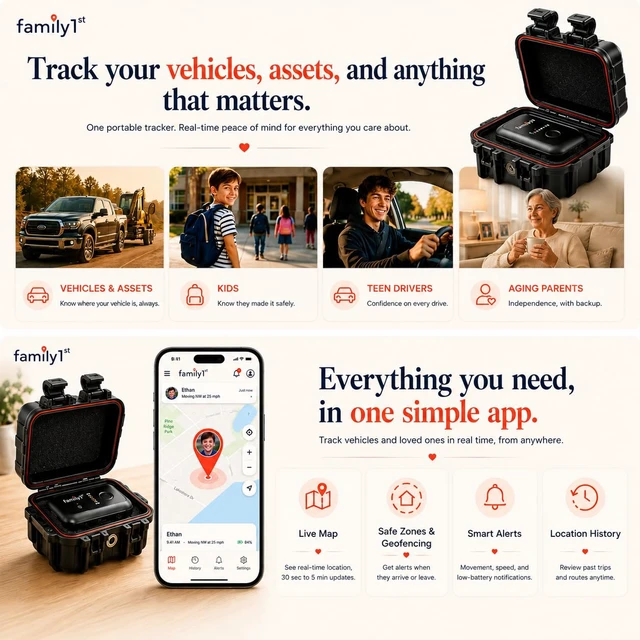 Alt view image 6 of 7 - GPS Tracker for Vehicles - Hidden Magnetic Car Tracker Device Real Time Magnetic Tracker Device for Vehicles & Cars, Anti-Theft, No Wiring or OBD, 4G LTE, 30 Day Battery, Plan Required