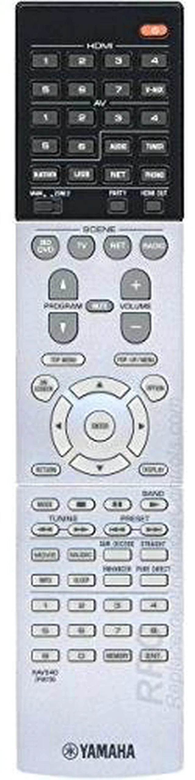 Alt view image 3 of 4 - RAV540 Audio/Video Receiver Remote Control for RX-A850, RX-A860 (ZP60150)