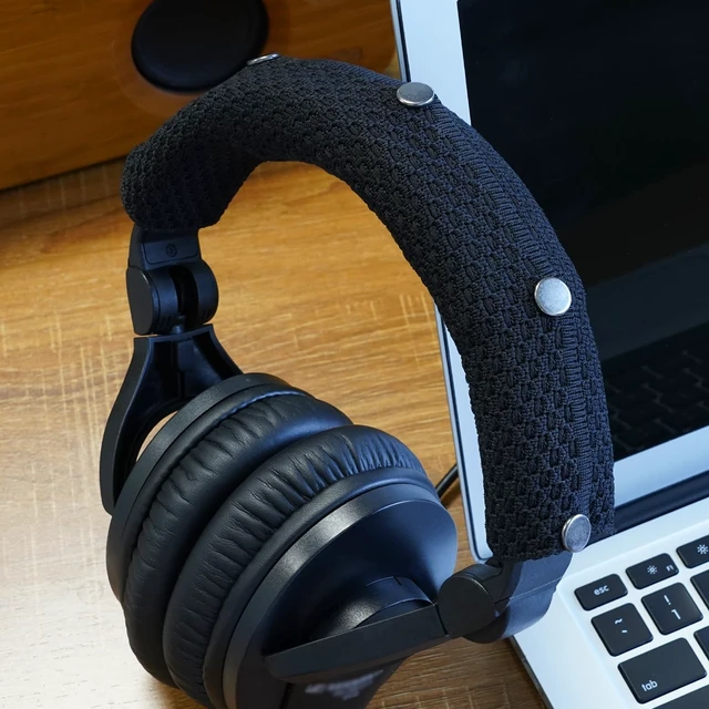 Alt view image 6 of 7 - GEVO Replacement Headband Cover for Sennheiser HD280/HD 280 Pro - Black Also for HD300 / HD 300 Pro / HMD280 Pro / HMD281 Pro, No More Flaking Leather, Easy Installation, No Tool Needed