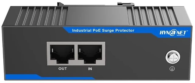 Main image of Gigabit PoE+ Ethernet Surge Protector 10KV Industrial Lightning Suppressor GDT and TVS Dual Components, -40°F to 176°F, CAT5/CAT6 LAN Network Thunder Arrestor, DIN Rail Mount