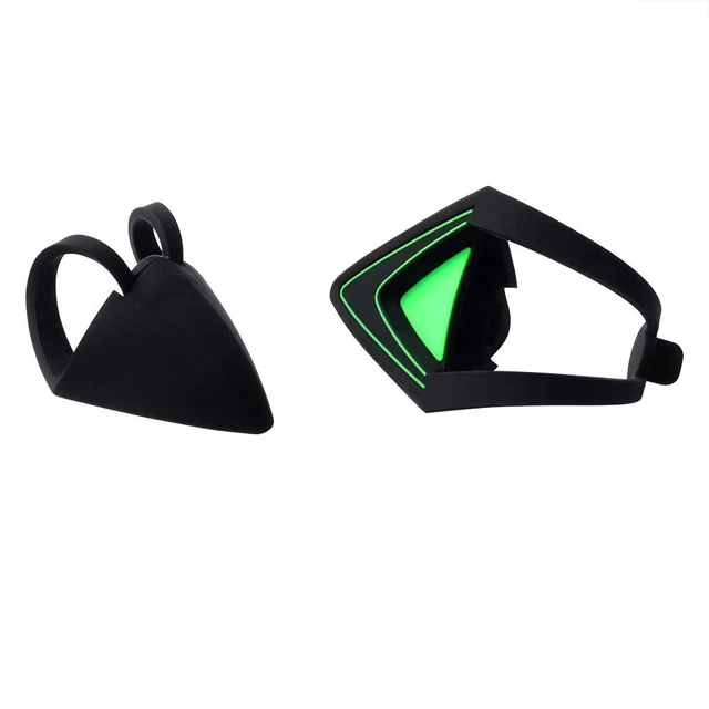 Alt view image 2 of 7 - Silicone Cat Kitty Ears Lovely Attachable Accessory Compatible for Razer Kraken 2019, Kraken TE Headsets (Green)