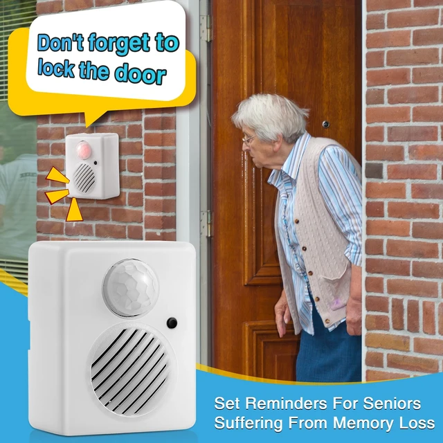 Alt view image 3 of 7 - Motion Activated Sound Voice Player with USB Cable, Battery Powered Motion Sensor Alarm, Download Your Own Audio Files About Christmas Music, Shop, Security Reminder, Drive Out Animals
