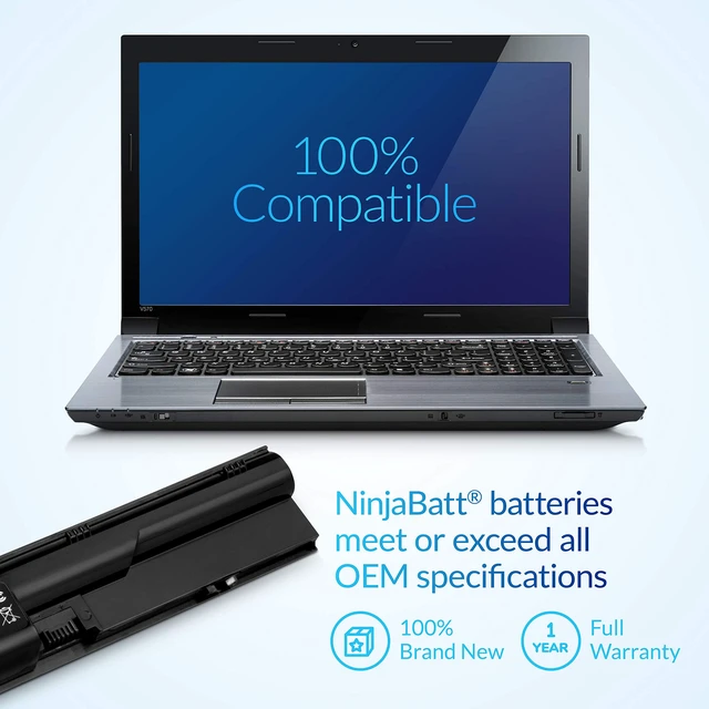 Alt view image 6 of 7 - Battery for HP ProBook 4540S 4530S 4440S 4430S 633805-001 Fits 6460B PR06 PR09 HSTNN-DB2R HSTNN-IB2R HSTNN-LB2R HSTNN-OB2R 633809-001 633733-241 4730S 6 cells 4400mAh 10.8V
