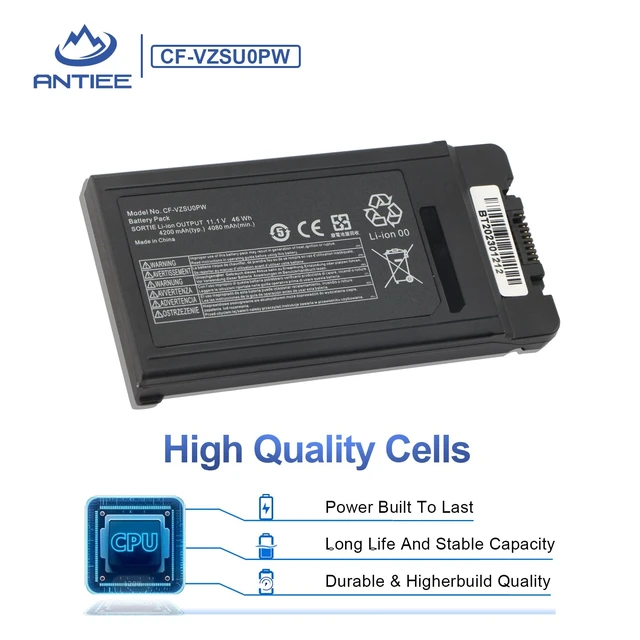 Alt view image 7 of 7 - CF-VZSU0PW CF-VZSU0PR Laptop Battery for Panasonic TOUGHBOOK CF54 CF-54 Mk1 54 Gloved Multi Touch, 54 Prime CF-VZSUOPW CF-VZSU0GW CF-VZSU0KR 46Wh 4200mAh