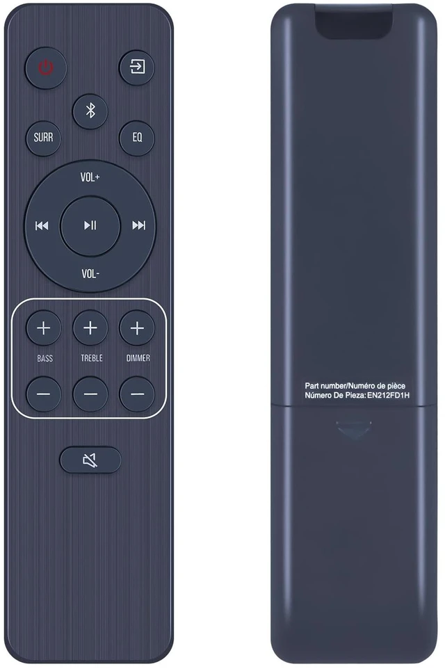 Main image of Replacement Remote Control for Hisense 2.1 CH Sound Bar System EN212FD1H Compatible with Hisense Soundbar HS212F HS219 A620 HS212F HS219 AX5120G AX5100Q AX3125H R651