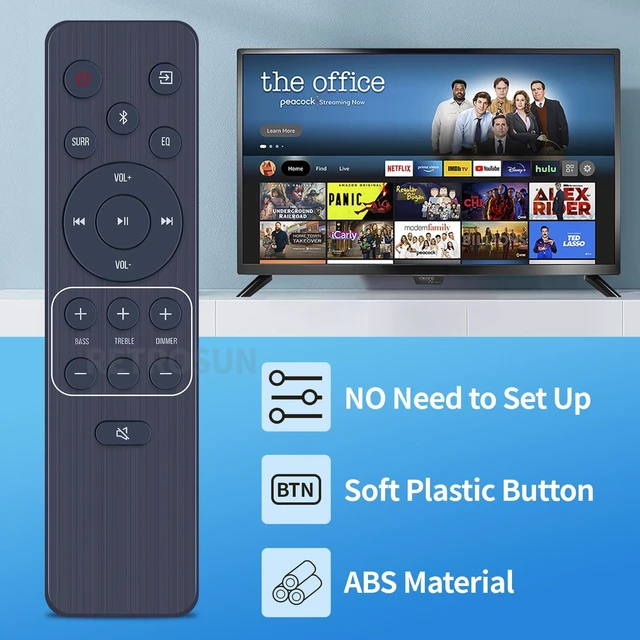 Alt view image 3 of 7 - Replacement Remote Control for Hisense 2.1 CH Sound Bar System EN212FD1H Compatible with Hisense Soundbar HS212F HS219 A620 HS212F HS219 AX5120G AX5100Q AX3125H R651