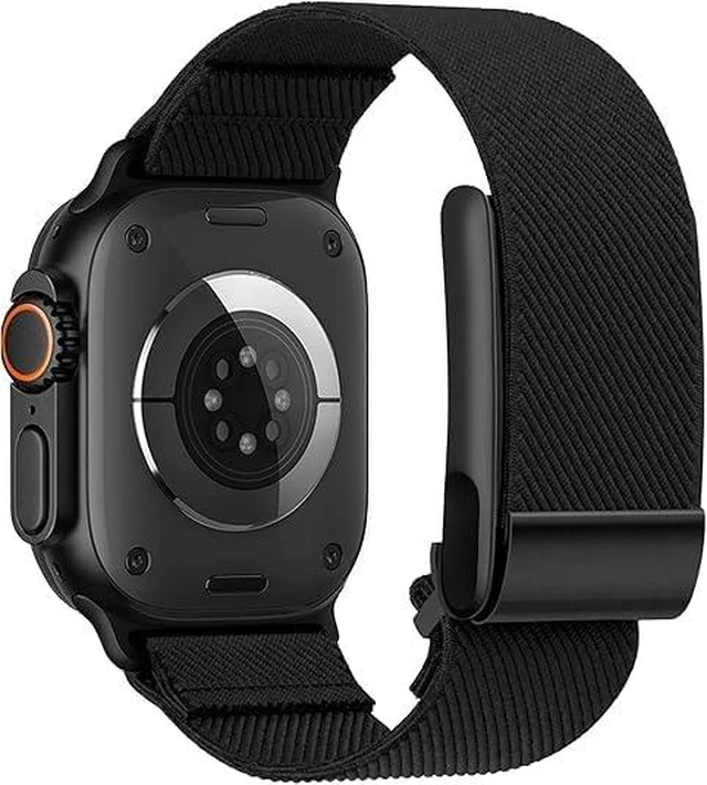 Main image of Hybrid Nylon Band Compatible with Whoop 5.0 and Apple Watch Band Combo Stretchy Braided Straps for Whoop 5.0 and Apple Watch 11/10/9/8/7/6/5/4/3/2/1/SE/Ultra, Breathable Comfortable Durable