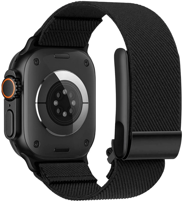 Main image of Hybrid Nylon Band Compatible with Whoop 5.0 and Apple Watch Band Combo Stretchy Braided Straps for Whoop 5.0 and Apple Watch 11/10/9/8/7/6/5/4/3/2/1/SE/Ultra, Breathable Comfortable Durable