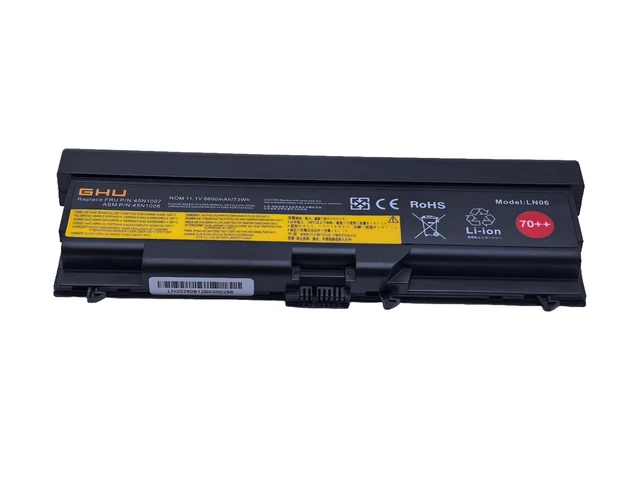 Alt view image 2 of 7 - 70++ Battery 73Wh Replacement for Lenovo ThinkPad T410 T420 T430 T520 T530 W520, Compatible with 0A36303 45N1001