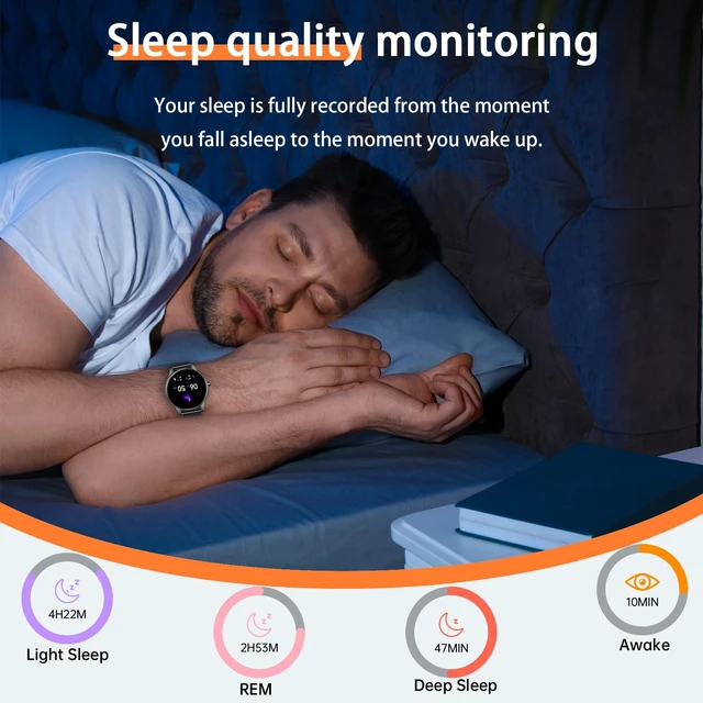 Alt view image 4 of 7 - Smart Watches for Men Women(Answer/Make Calls), 1.27" HD Screen Fitness Tracker with Heart Rate/Sleep Monitor, 130+ Sport Modes IP68 Waterproof Activity Tracking, Smart watch for Android iPhone, Black