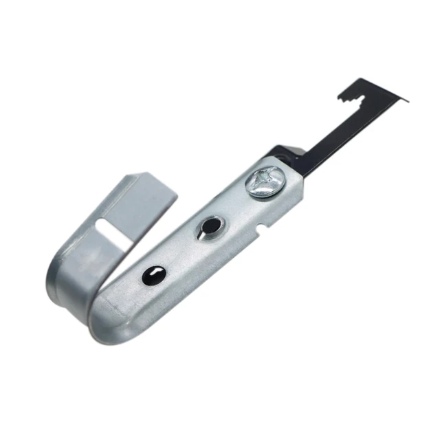 Alt view image 4 of 6 - 3/4" Cable Support J Hook with W Clip, Heavy Duty Metal Wire Cable Support J-Hook Hangers for Attaching Ceiling Grid Wire Threaded Rod (20 Pack)