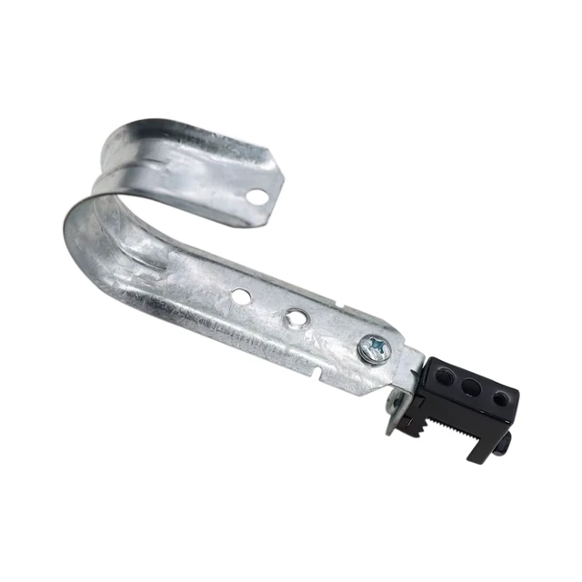 Alt view image 3 of 6 - Cable Support J Hook with Beam Clamp, 2" Heavy Duty Metal Wire Cable Support J-Hook Hangers for Wire Cable Management (10 Pack)