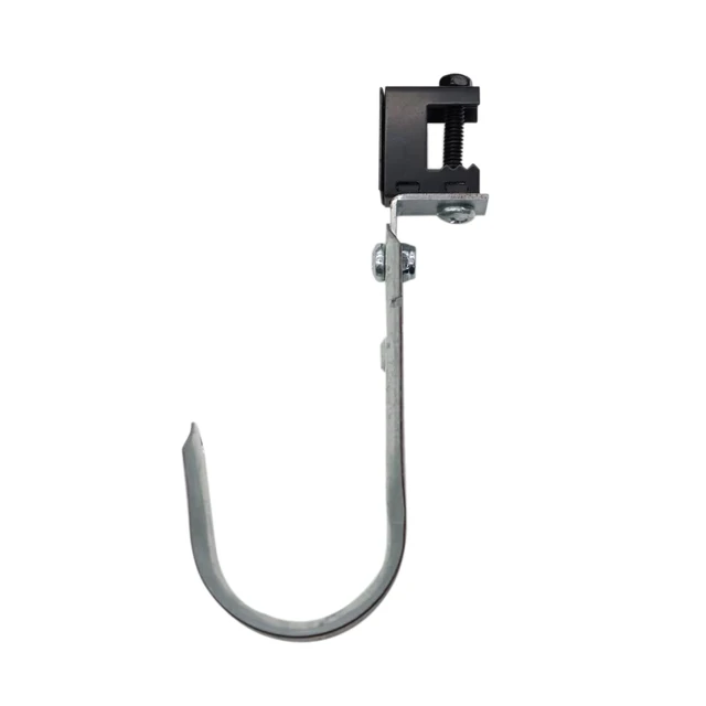 Alt view image 4 of 6 - Cable Support J Hook with Beam Clamp, 2" Heavy Duty Metal Wire Cable Support J-Hook Hangers for Wire Cable Management (10 Pack)