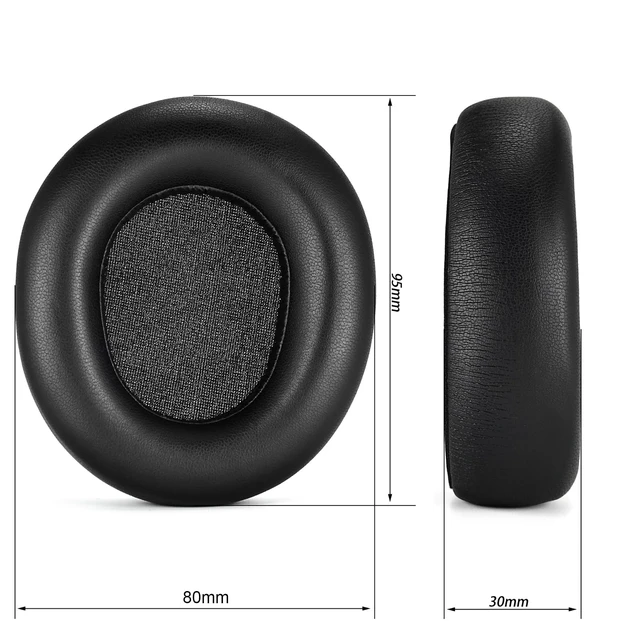 Alt view image 3 of 7 - Replacement Earpads Ear Cushions for Steelseries Arctis Nova Pro Wireless Headphones Earpad Softer Leather Replacement Headset Ear Pads Cups Black