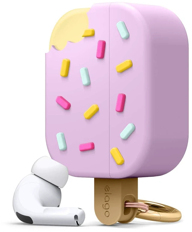 Main image of Ice Cream Case with Keychain for AirPods Pro (Blueberry)