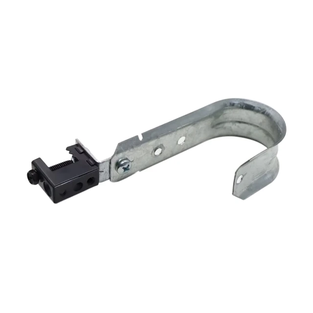 Alt view image 5 of 6 - Cable Support J Hook with Beam Clamp, 2" Heavy Duty Metal Wire Cable Support J-Hook Hangers for Wire Cable Management (10 Pack)