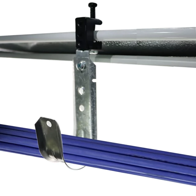 Alt view image 6 of 6 - Cable Support J Hook with Beam Clamp, 2" Heavy Duty Metal Wire Cable Support J-Hook Hangers for Wire Cable Management (10 Pack)